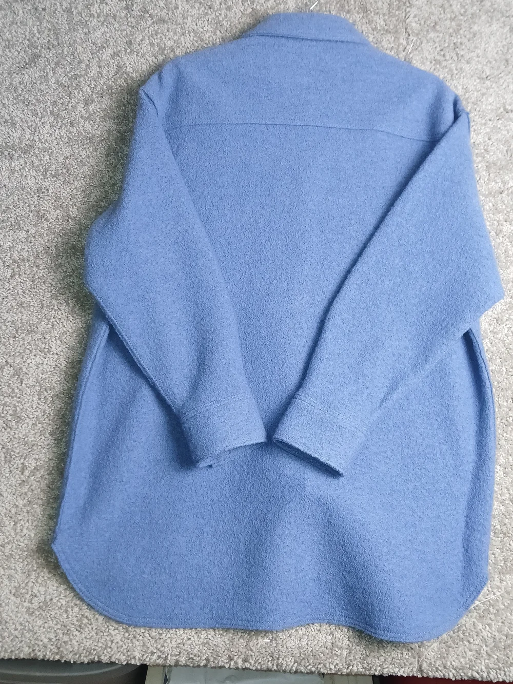 Banana Republic Blue‎ Wool Jacket for Men Oversized Button Front Shacket - Small
